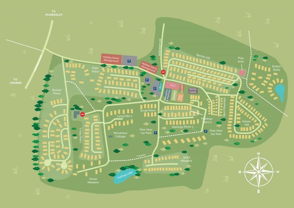 Park Map - Woodland Holiday Park